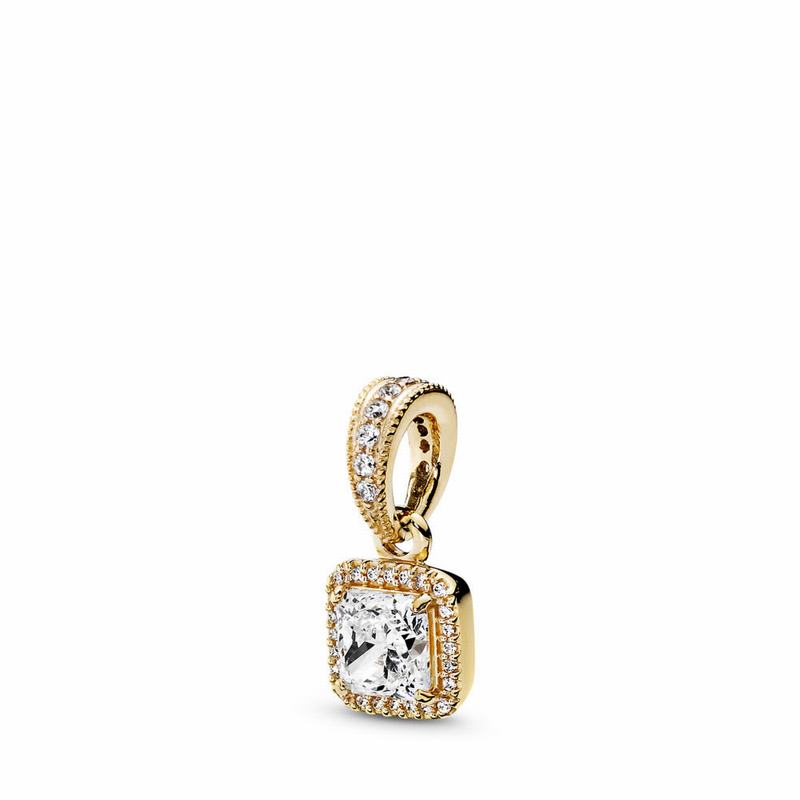 Pandora Australia Timeless Elegance Pendant - 14k Gold | TEGWQO271